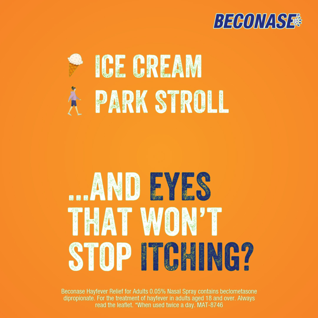 Beconase Facebook ad: Hayfever ruining your day?