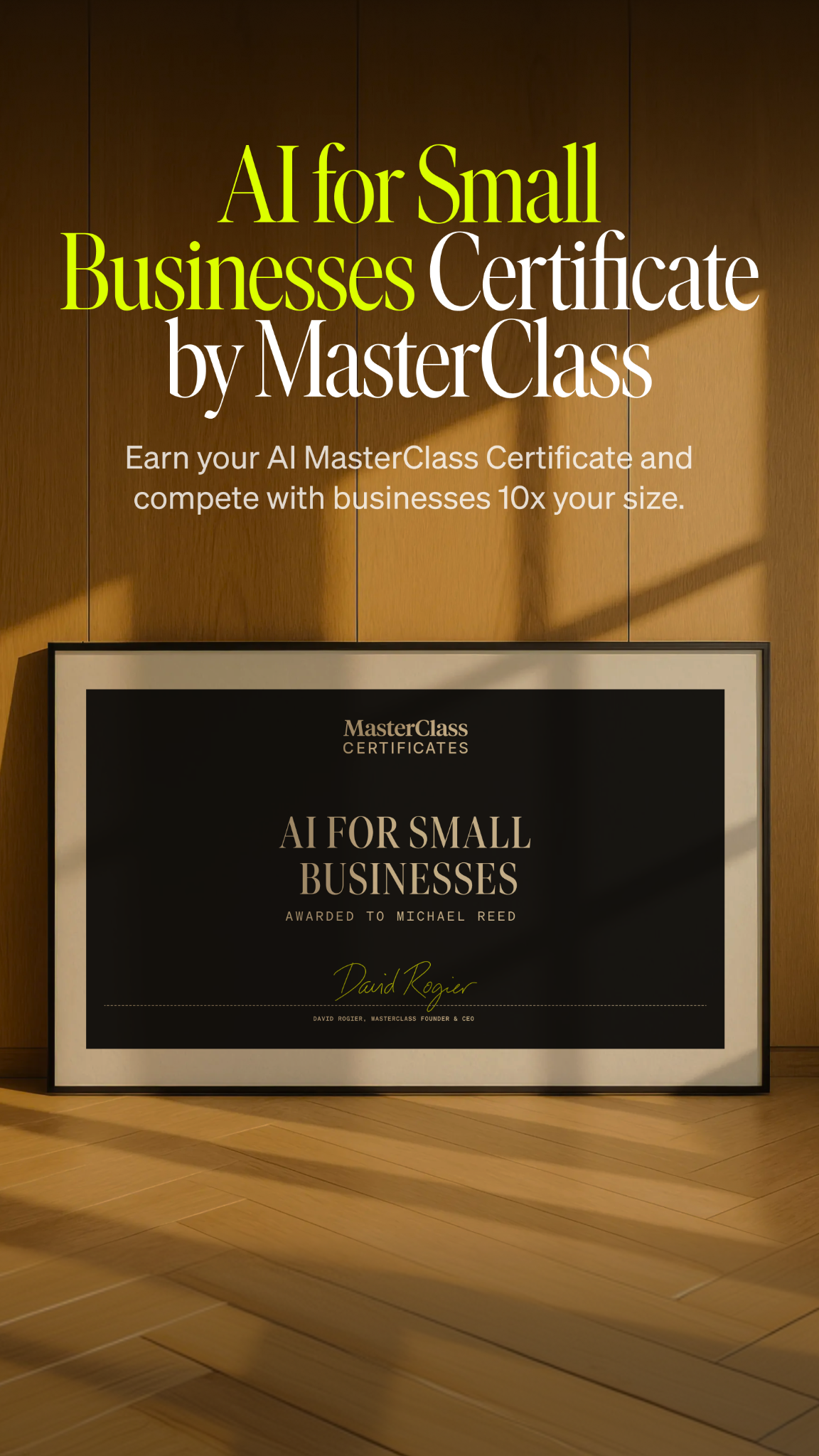 MasterClass Facebook ad