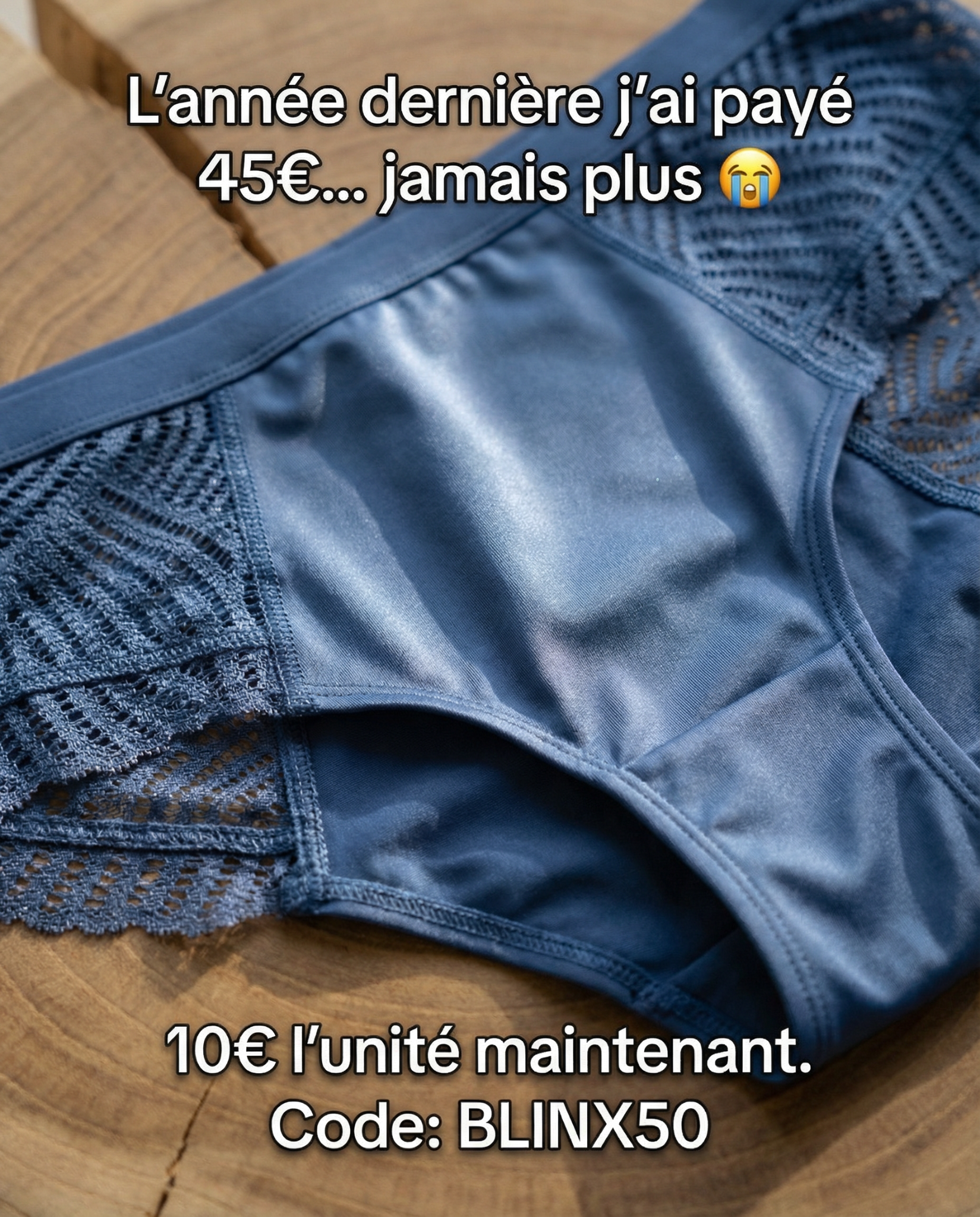 Blinx Facebook ad: La culotte qui change TOUT!