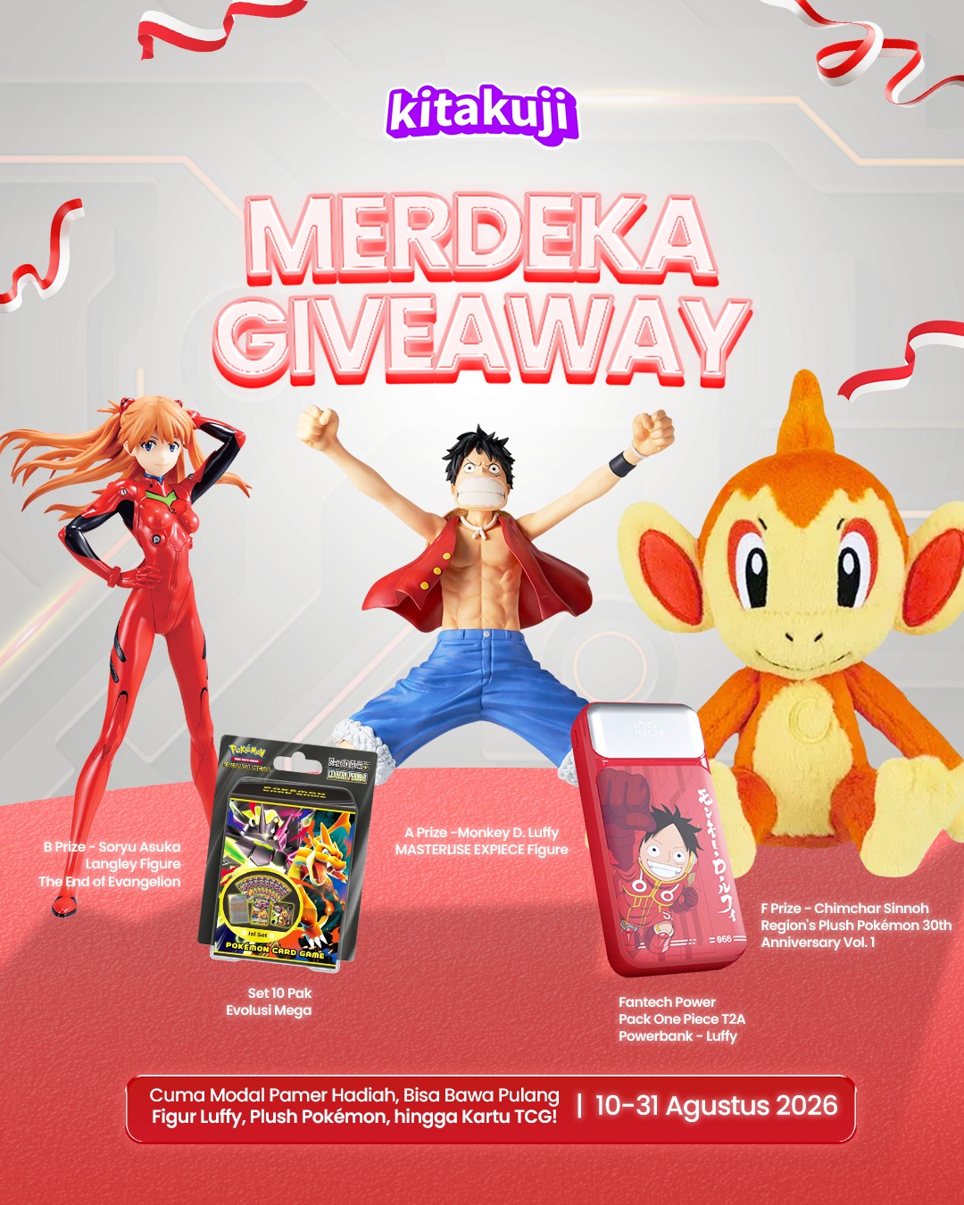 Kitakuji.id Facebook ad: KITAKUJI MERDEKA GIVEAWAY!