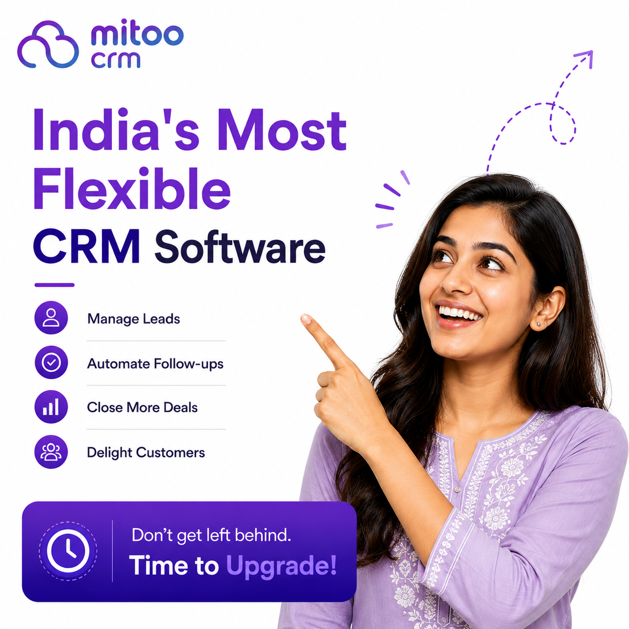 Mitoo CRM Facebook ad: India's Most Flexible CRM