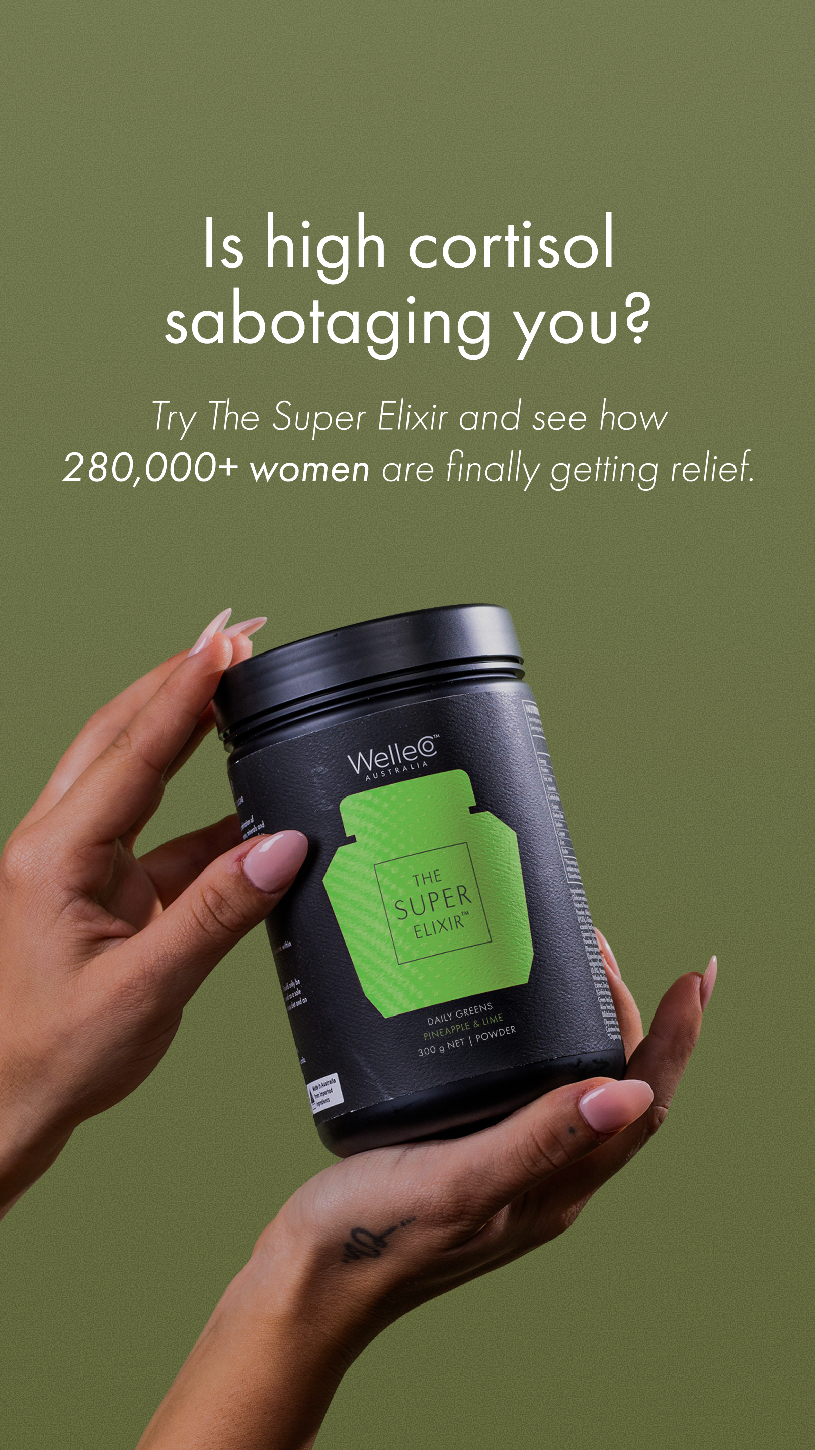 WelleCo Facebook ad