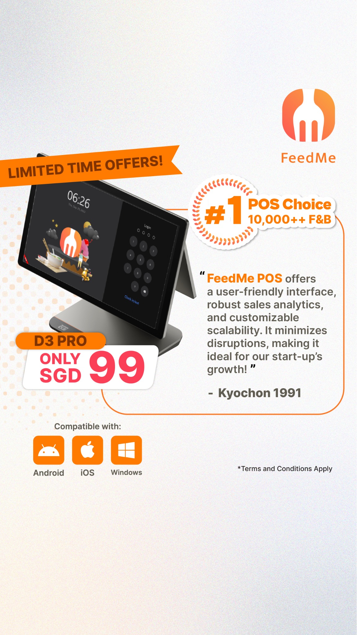 FeedMe Smart POS System - Singapore Facebook ad from Apr 13, 2026