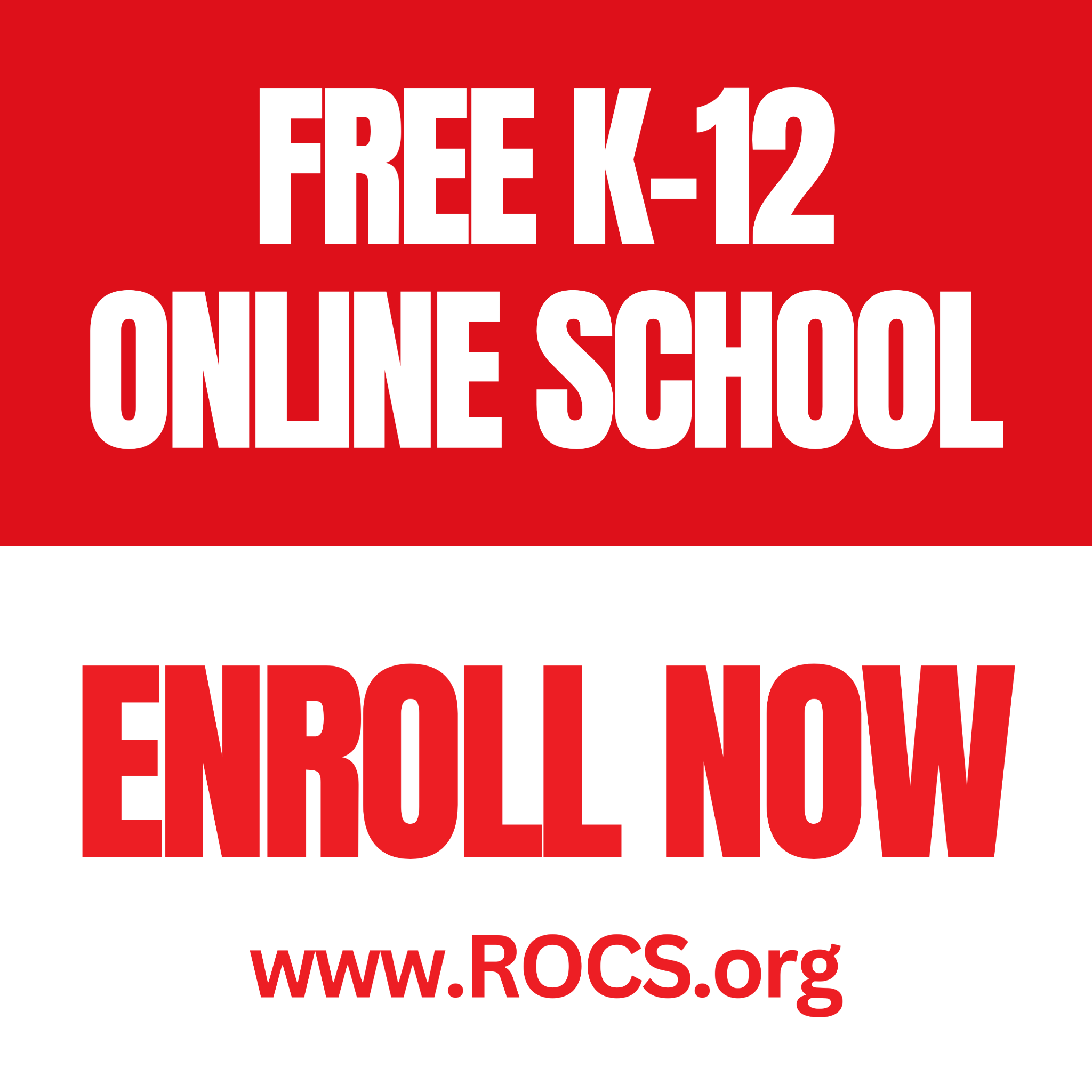 Rocket Online Schools Facebook ad: Free K-12 Online School Open to All Missouri