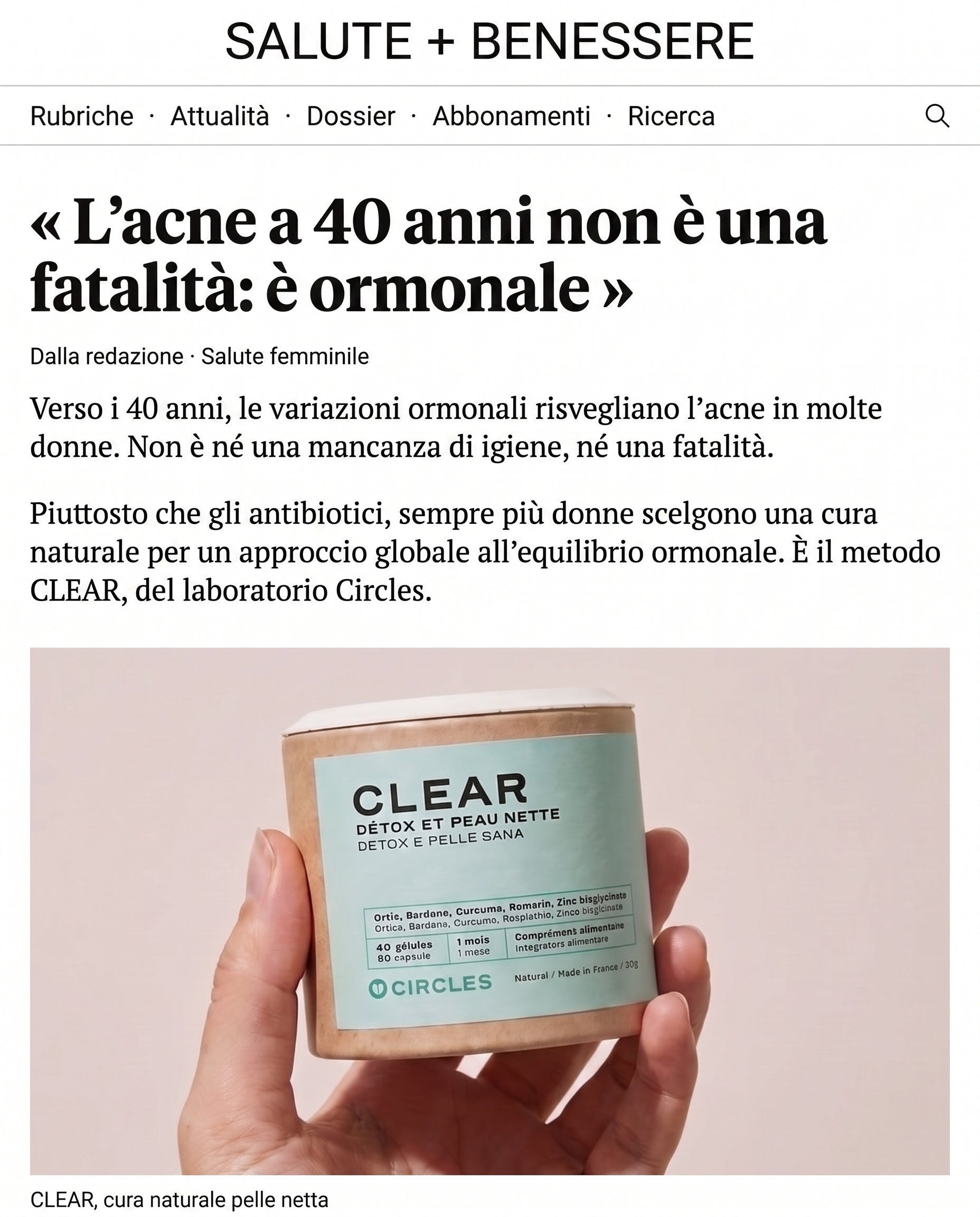 Circles Italia Facebook ad