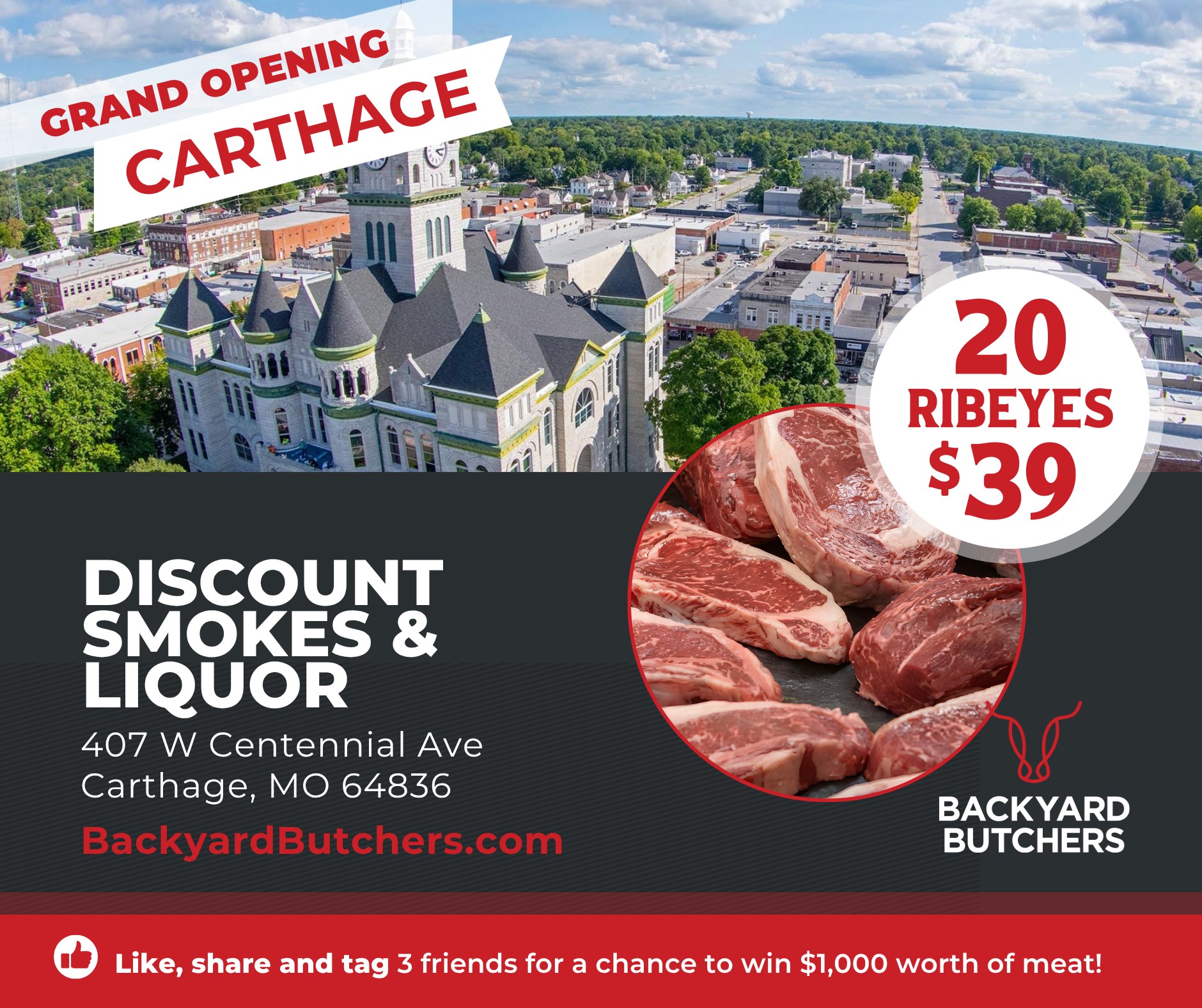 Backyard Butchers Facebook ad