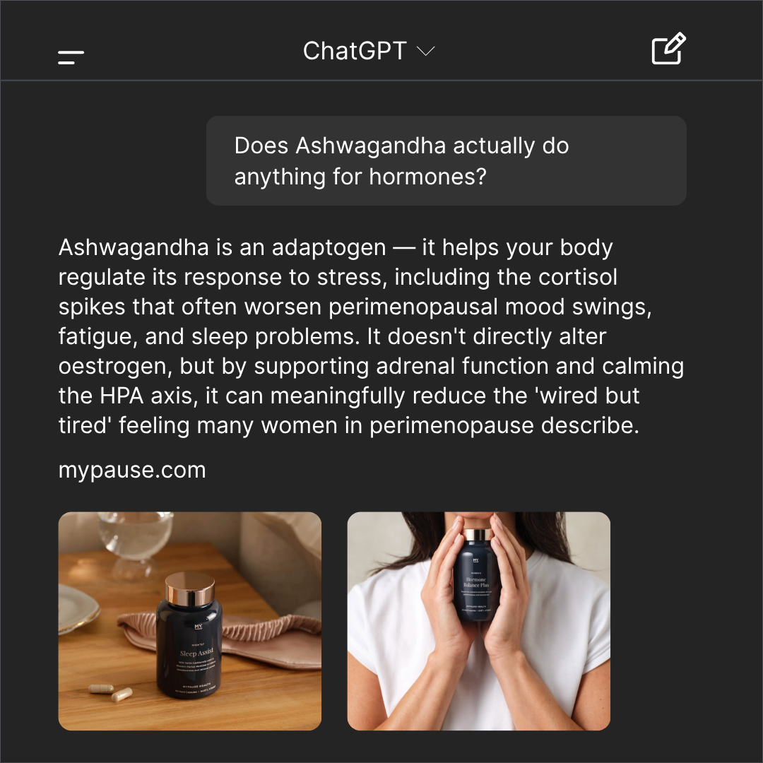 MyPause Health Facebook ad