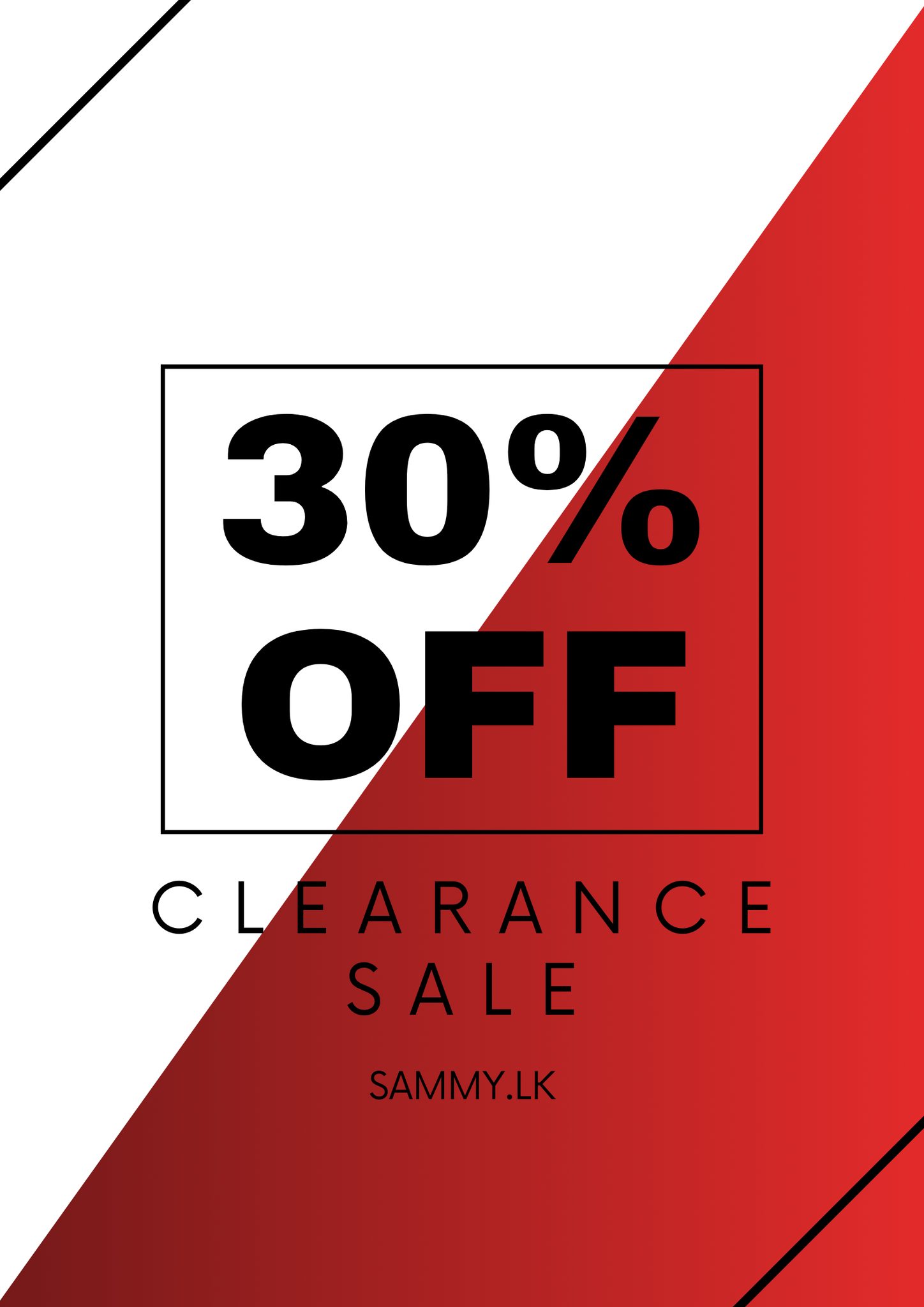 Sammy Chaps Facebook ad: STOCK CLEARANCE SALE!