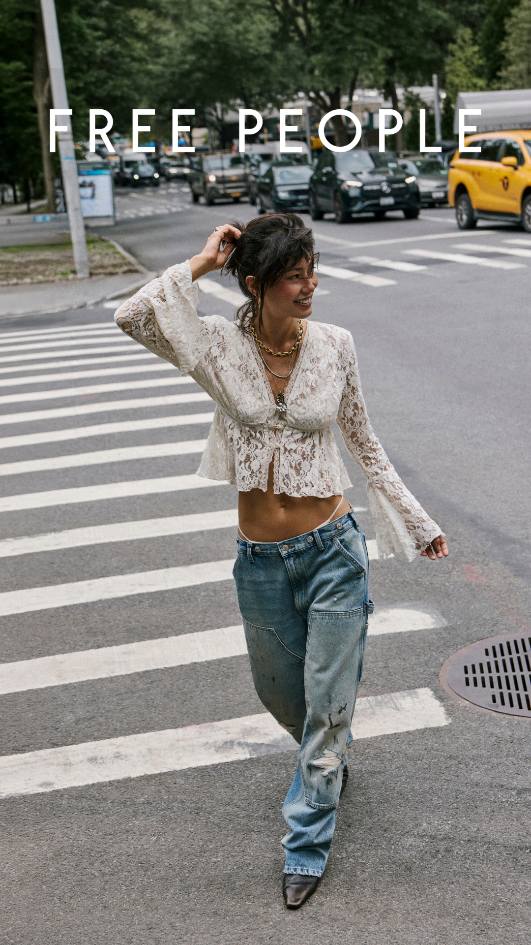 Free People Facebook ad: We The Free Emily Carpenter Jeans