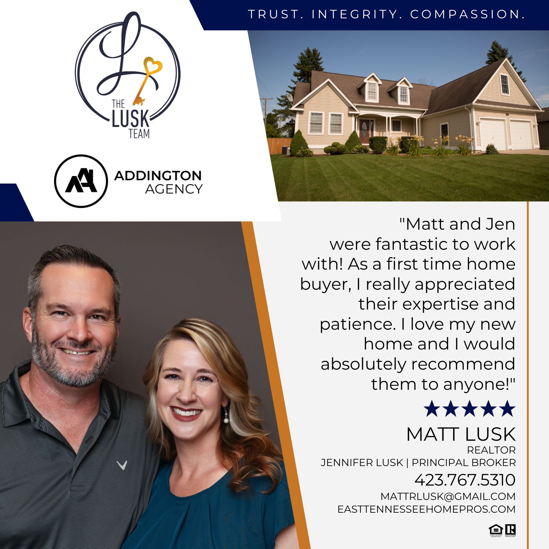 The Lusk Team - The Addington Agency Facebook ad