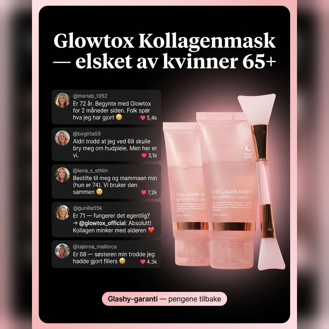 Glowtoxx Facebook ad