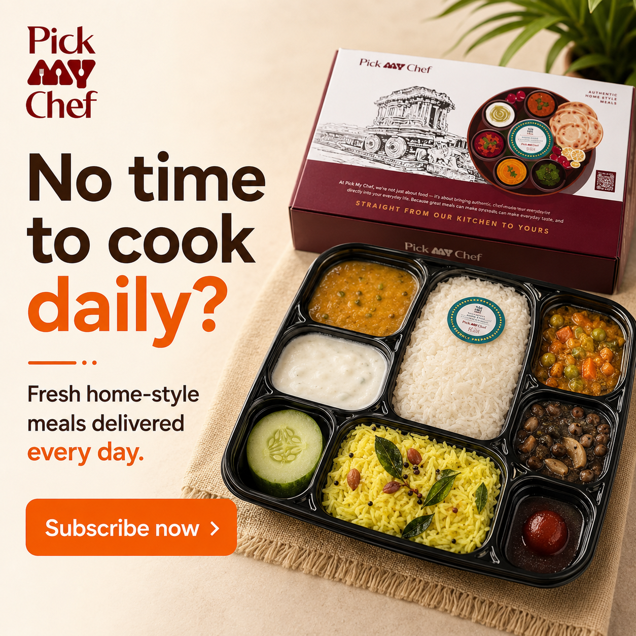 Pick My Chef Facebook ad