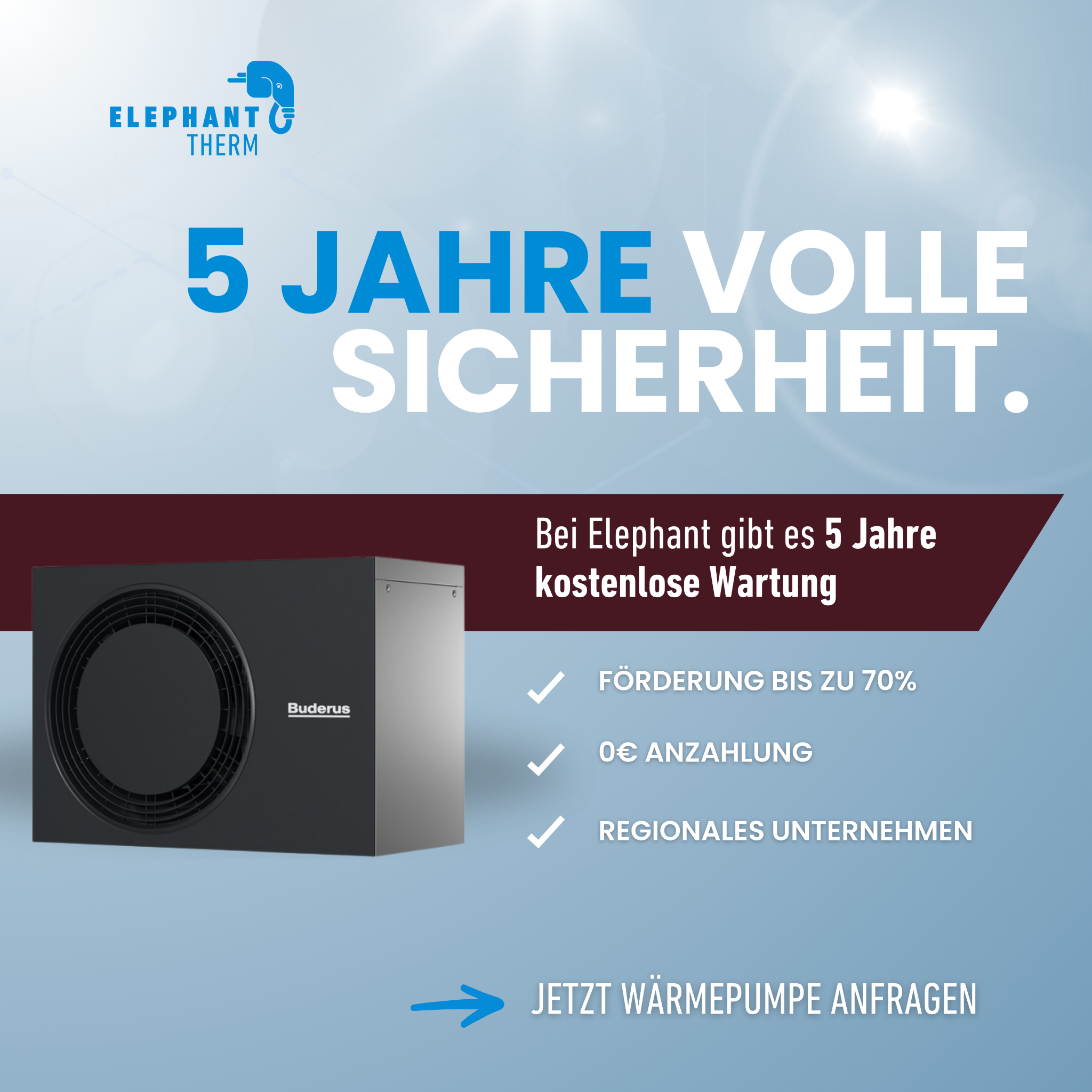 Elephant Therm Facebook ad: Jetzt unverbindliches Angebot sichern!
