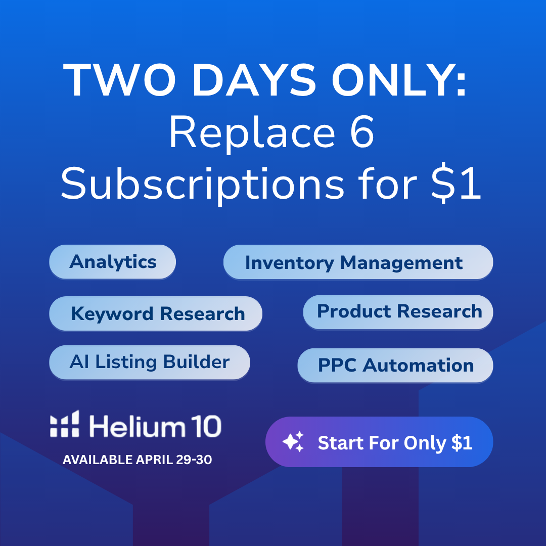 Helium 10 Facebook ad