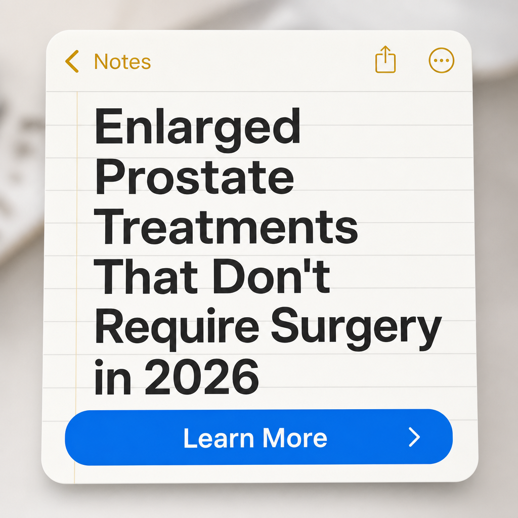 Home Design Freaks Facebook ad: Enlarged Prostate Treatments That Don't Require Surgery in…