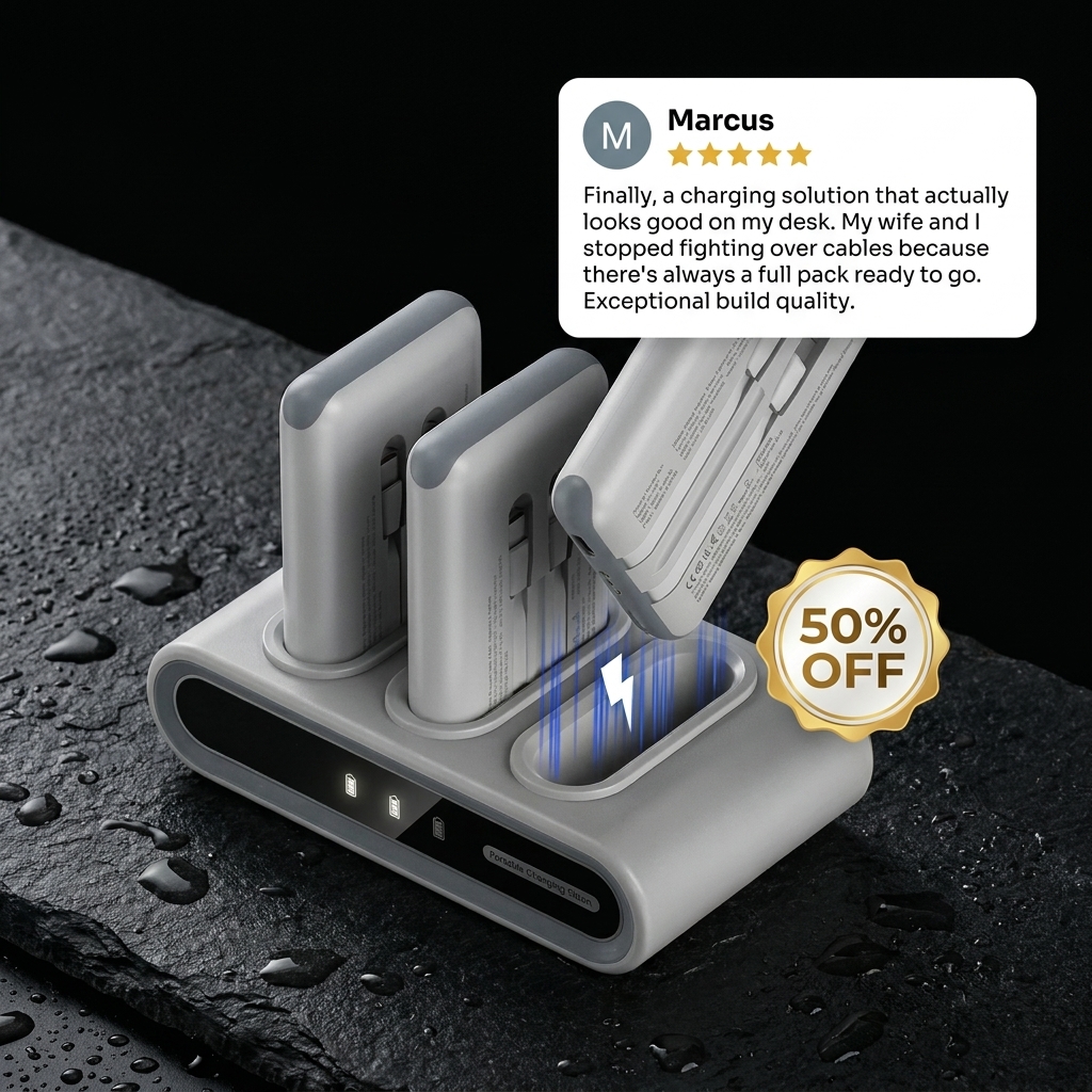 Kikinana Facebook ad: 3-Pack Power Bank Station