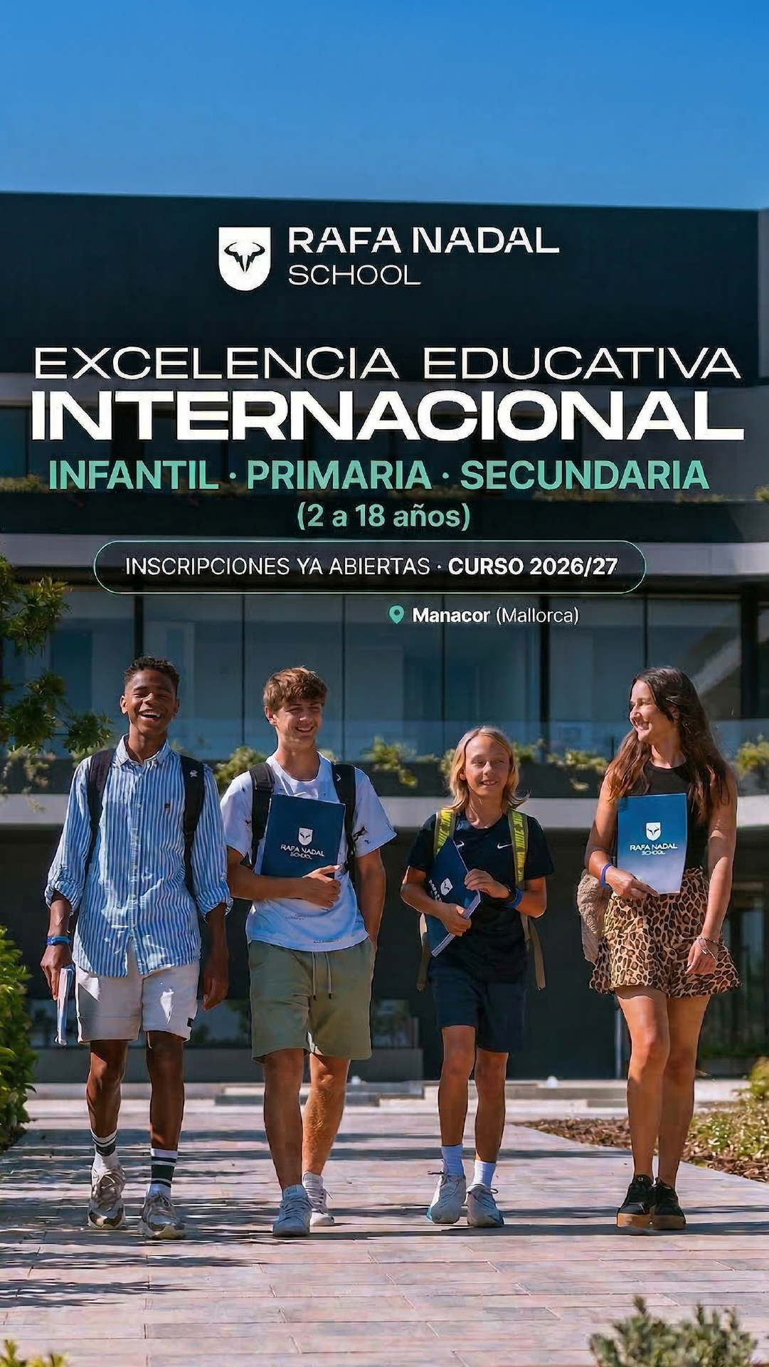 Rafa Nadal International School Facebook ad from Mar 20, 2026