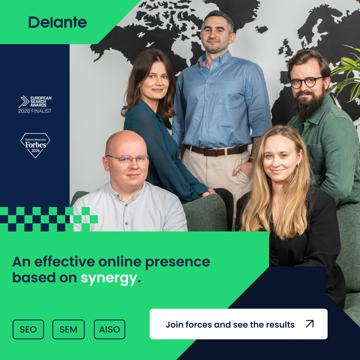 Delante SEO / SEM Agency Facebook ad: Are you looking for an SEO/SEM agency that…