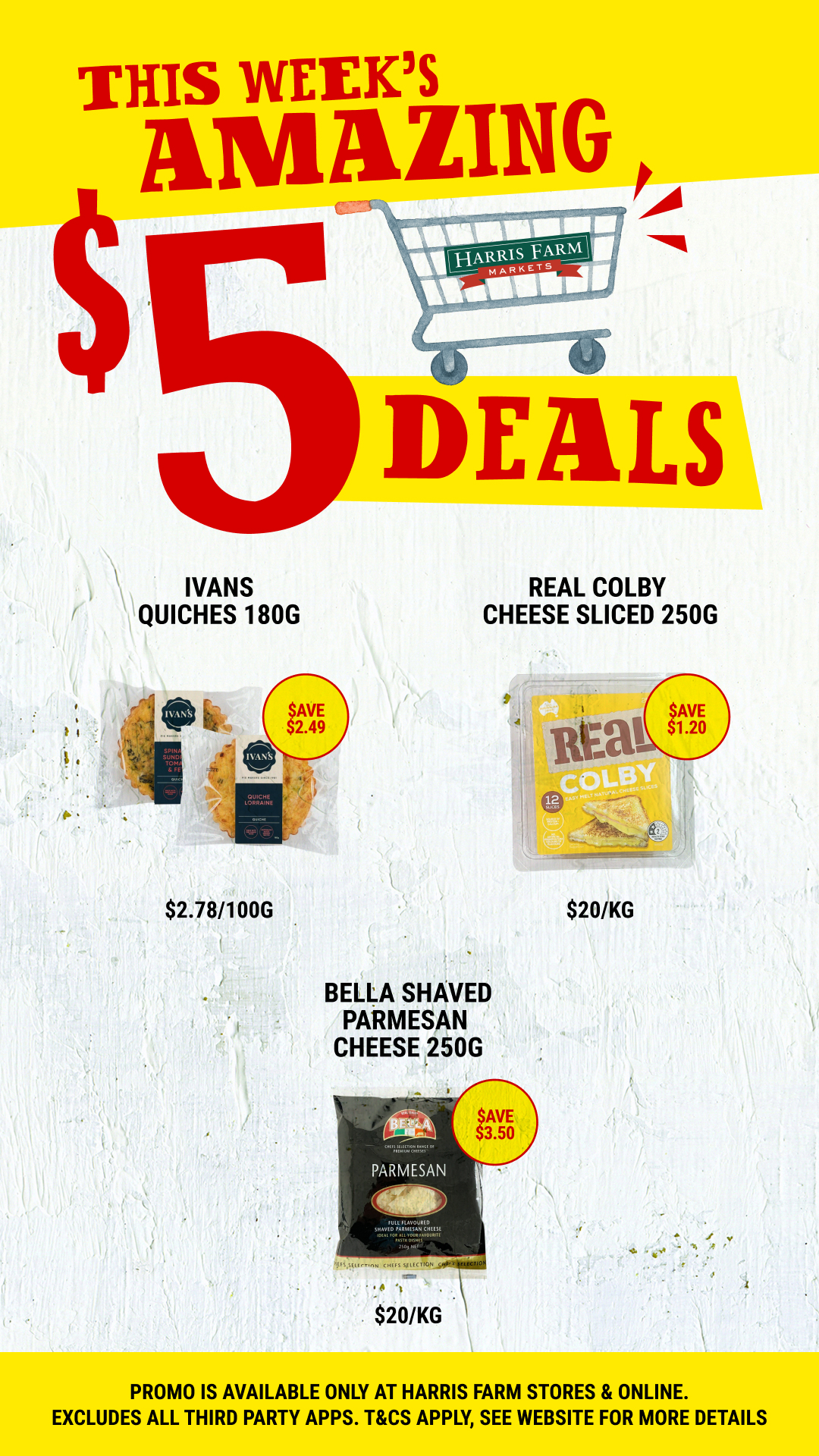 Harris Farm Markets Facebook ad: $5 Deals. Ends 6 Oct 2026