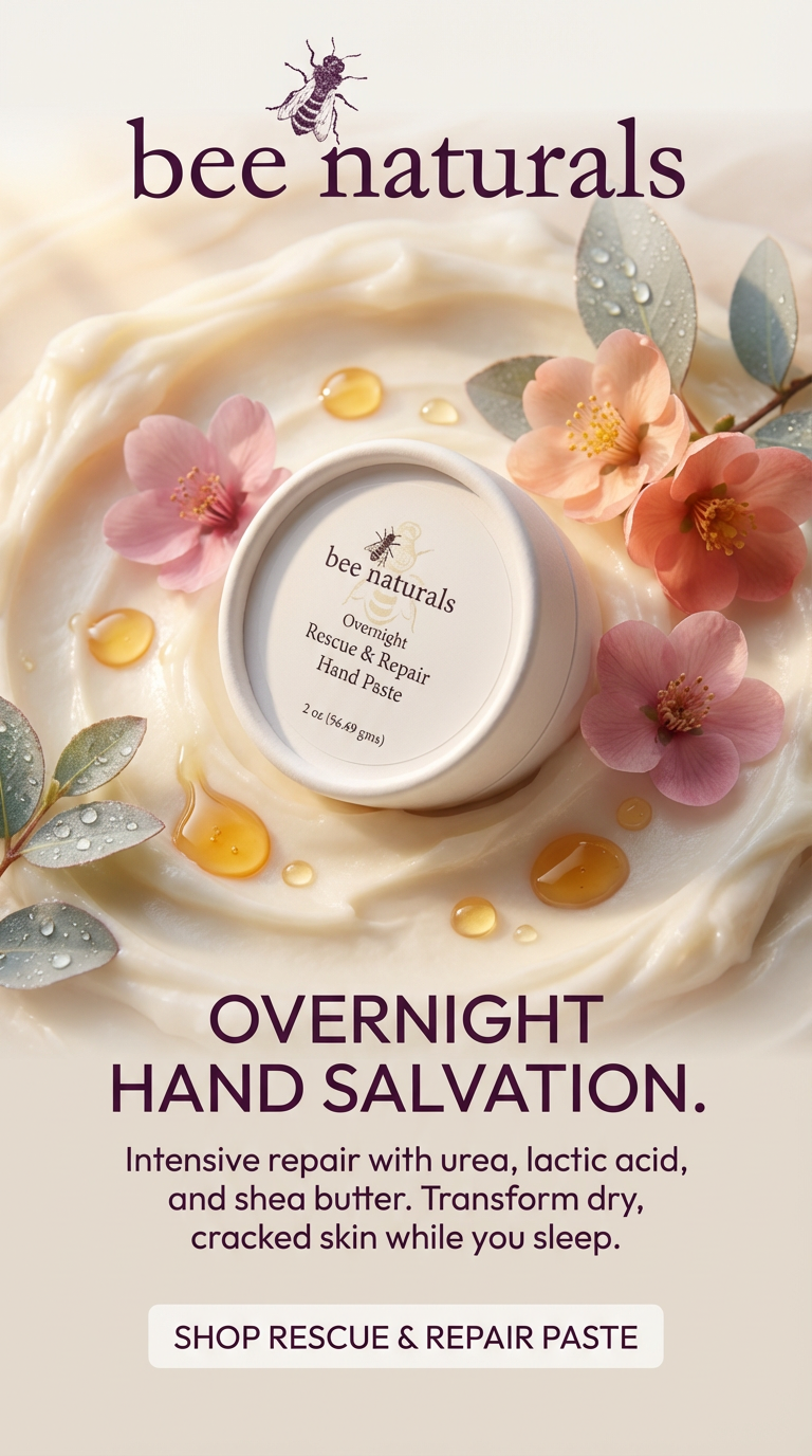 Bee Naturals Facebook ad: Wake Up With Softer Hands