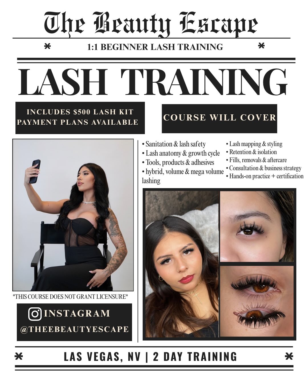 theebeautyescape Facebook ad: We’re back! I’m opening my 1:1 trainings to…