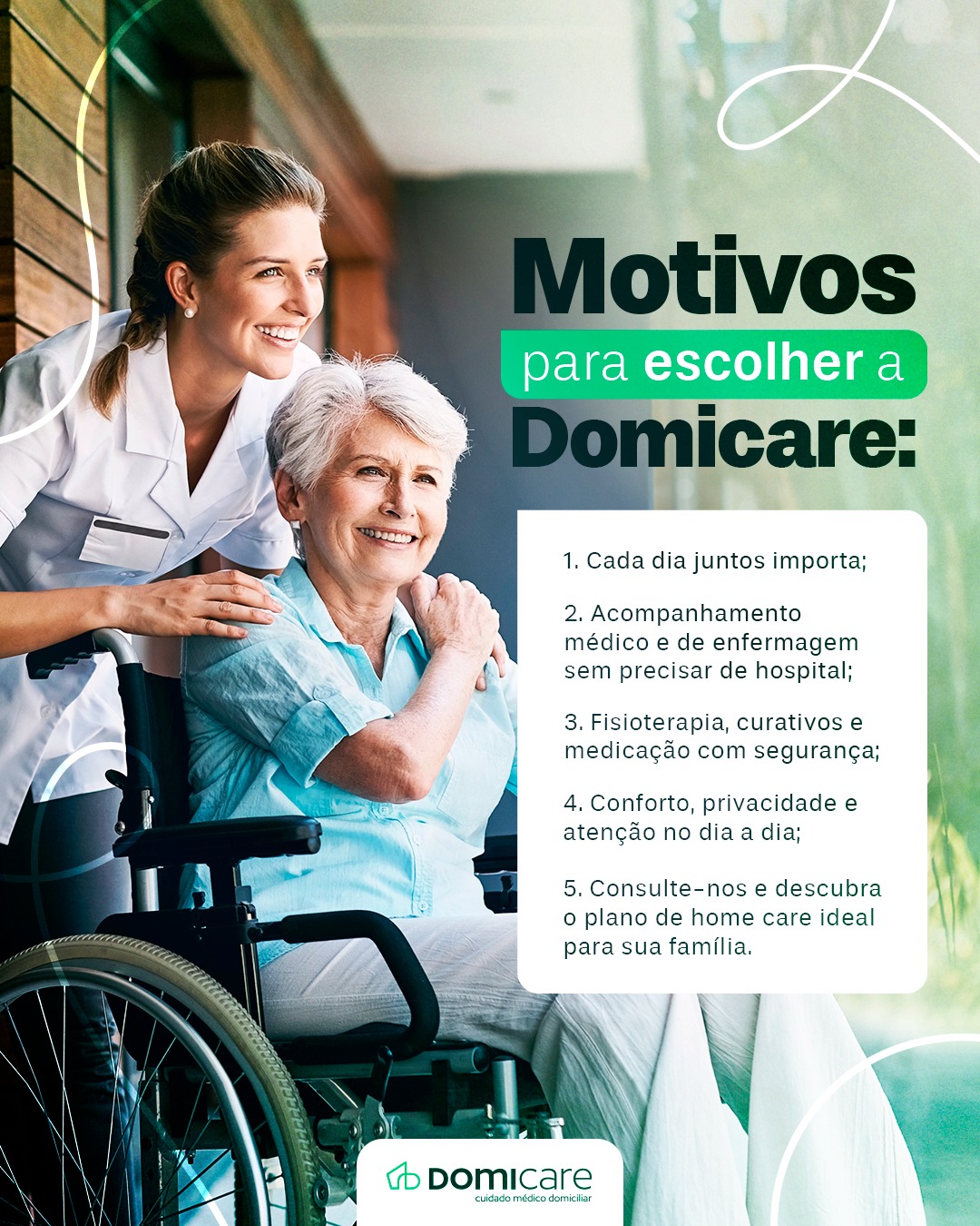 Domicare Cuidado Médico Domiciliar Facebook ad: Estar perto de quem você ama faz toda…