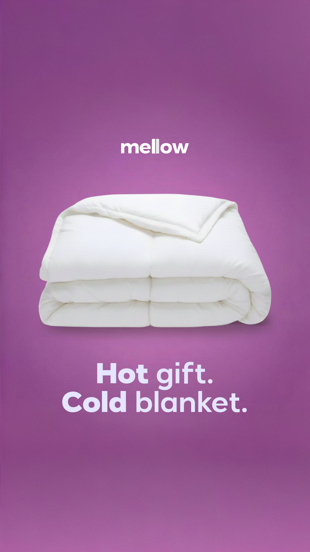 Mellow Comforters Facebook ad