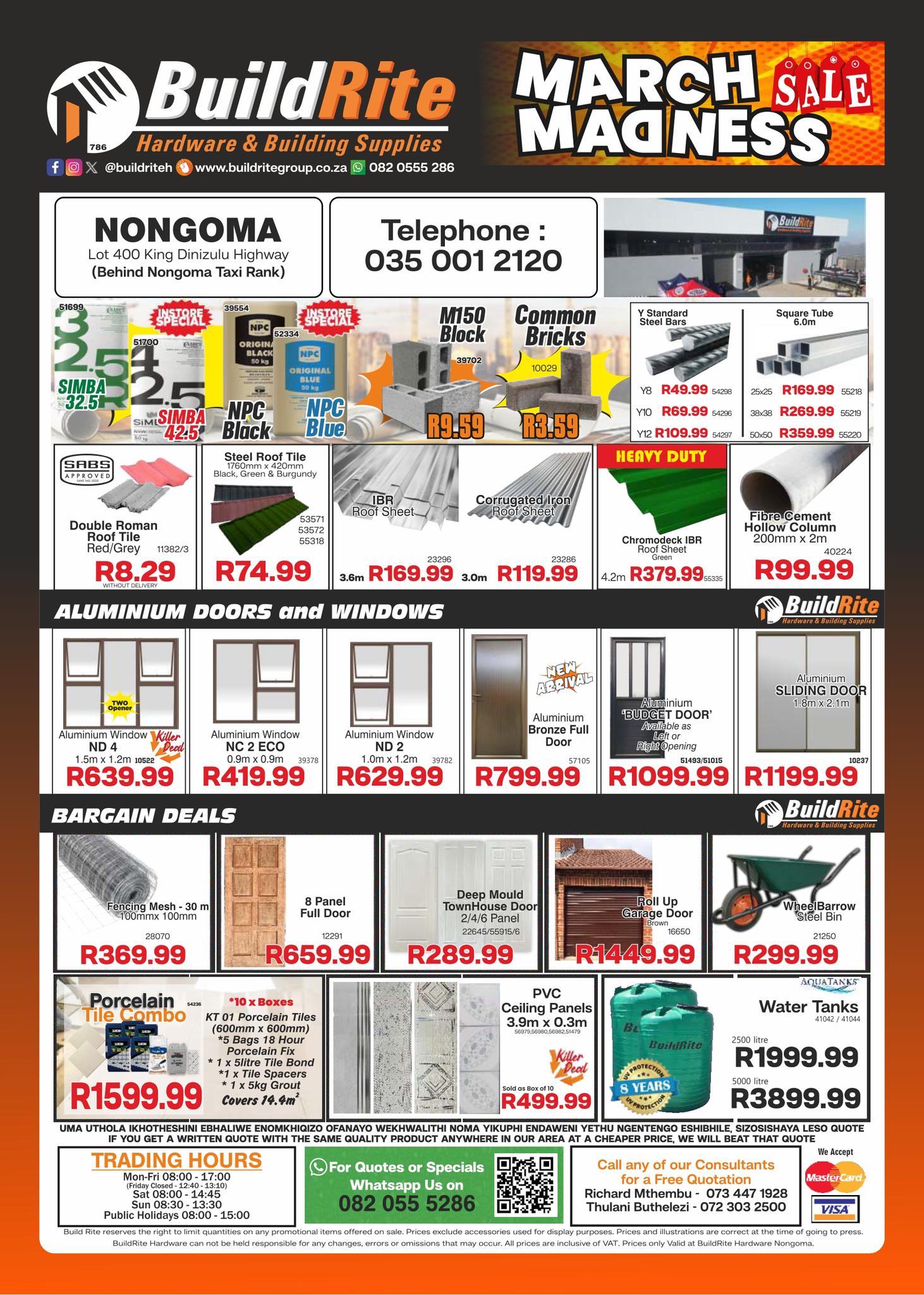 Build Rite Hardware Facebook ad