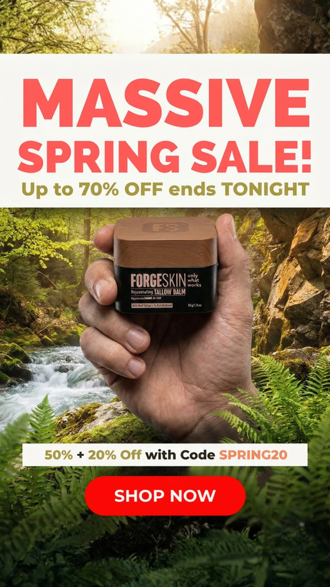 Forge Men Facebook ad