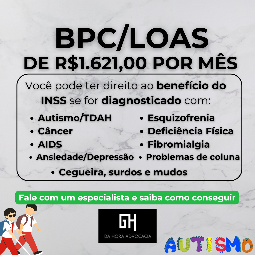 Da hora advocacia Facebook ad: Não perca seu benefício de R$ 1.621,00 por mês!