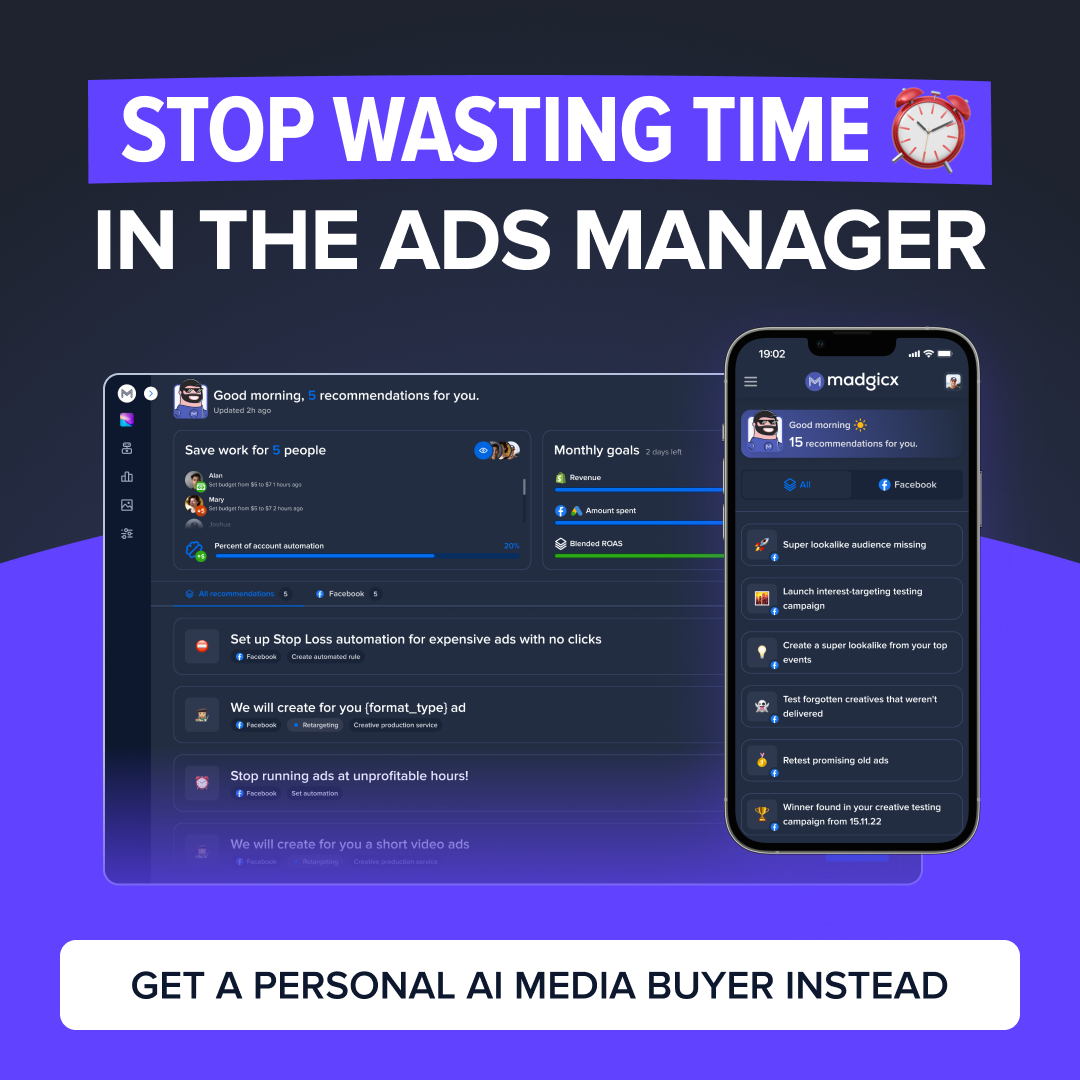 madgicx.com Facebook ad