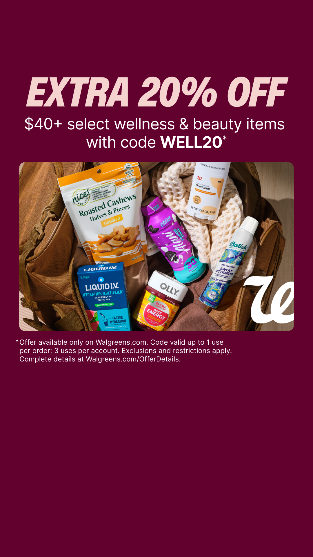 Walgreens Facebook ad: Feel-good savings