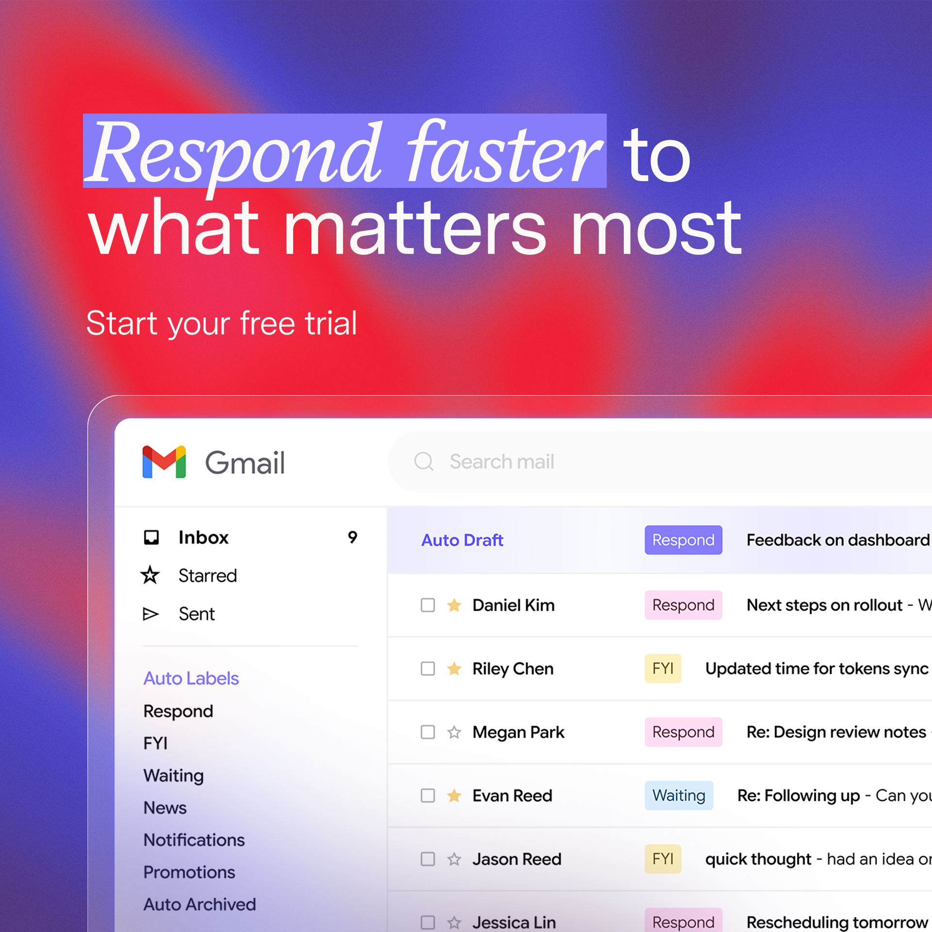 Superhuman Mail Facebook ad
