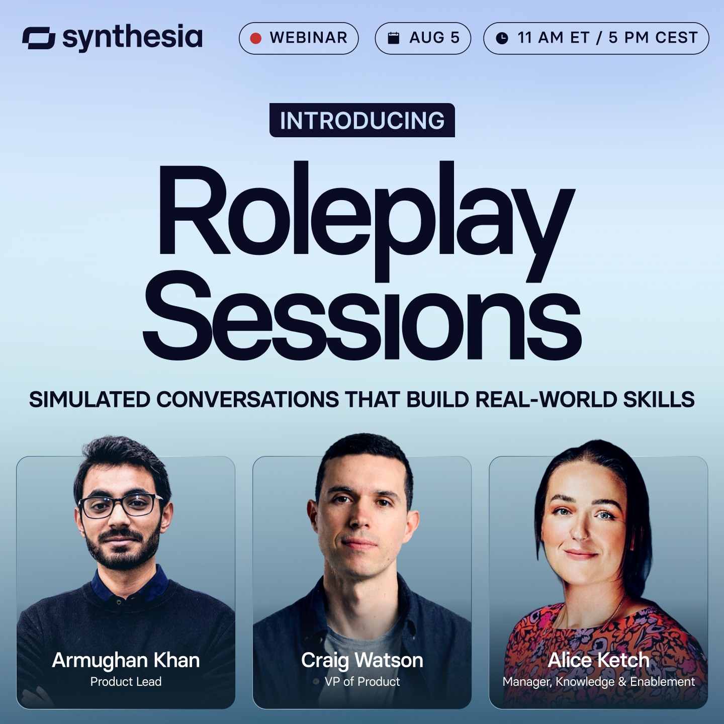Synthesia Facebook ad