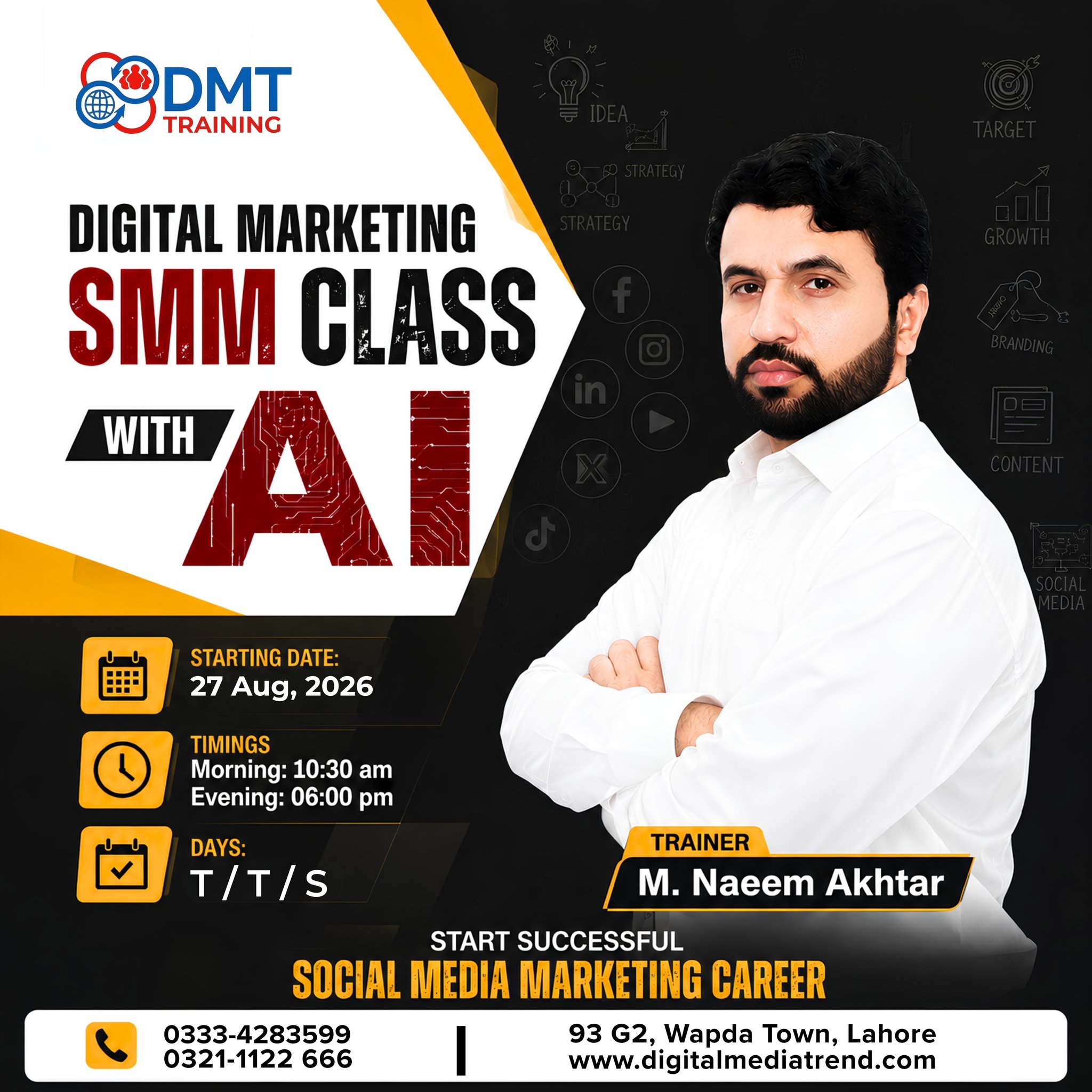 DMT, Digital Marketing Services & Training, Lahore Facebook ad