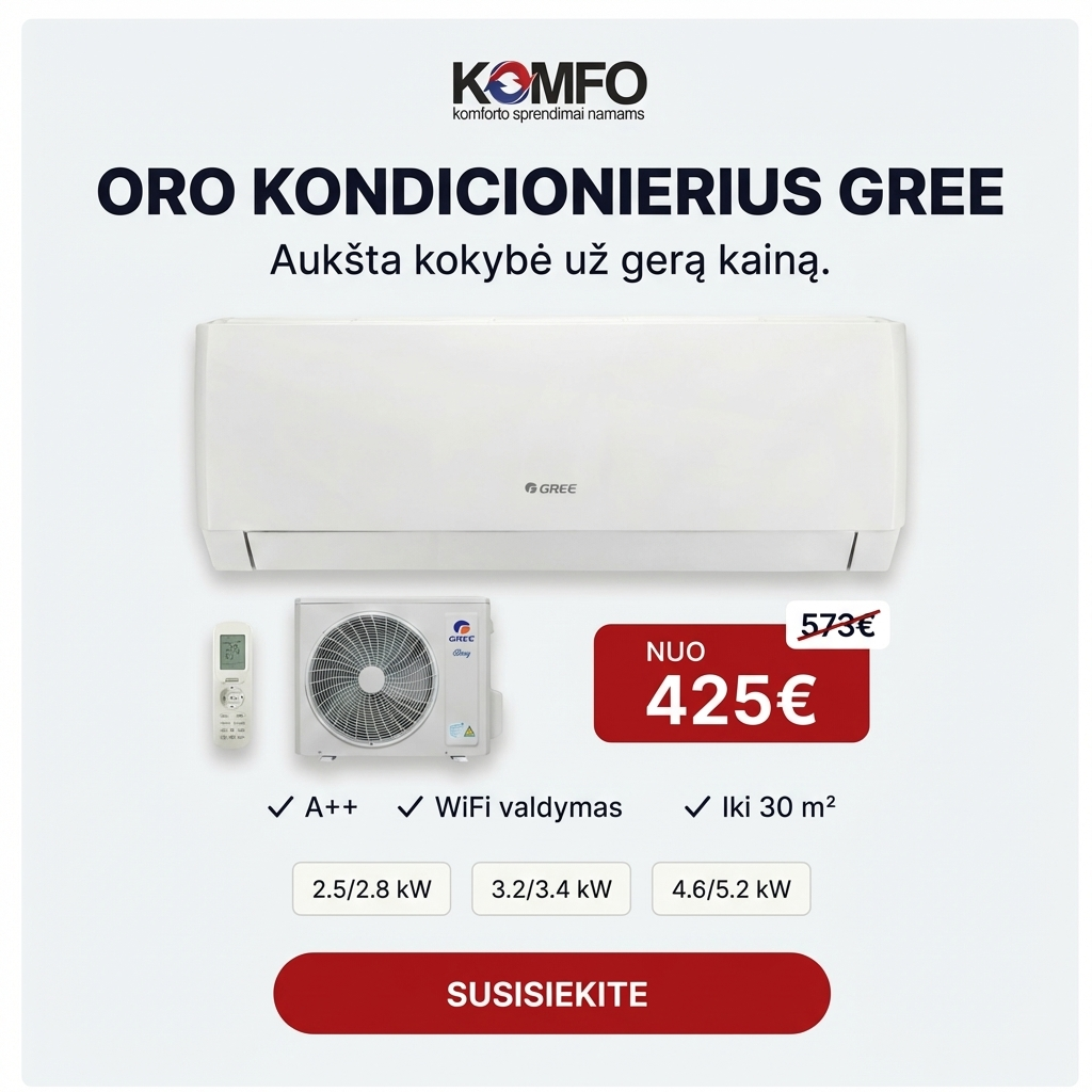 KOMFO - komforto sprendimai namams Facebook ad: Parašykite mums žinutę