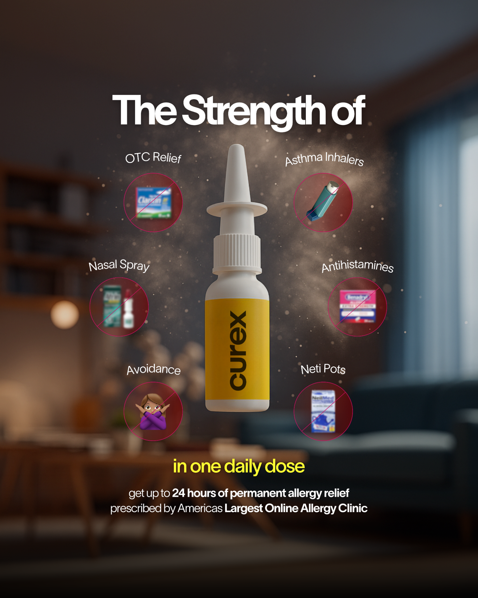 Curex Allergy Facebook ad