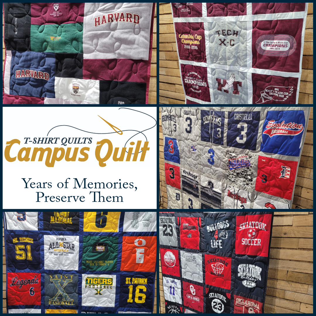 Campus Quilt Co Facebook ad from Nov 29, 2025