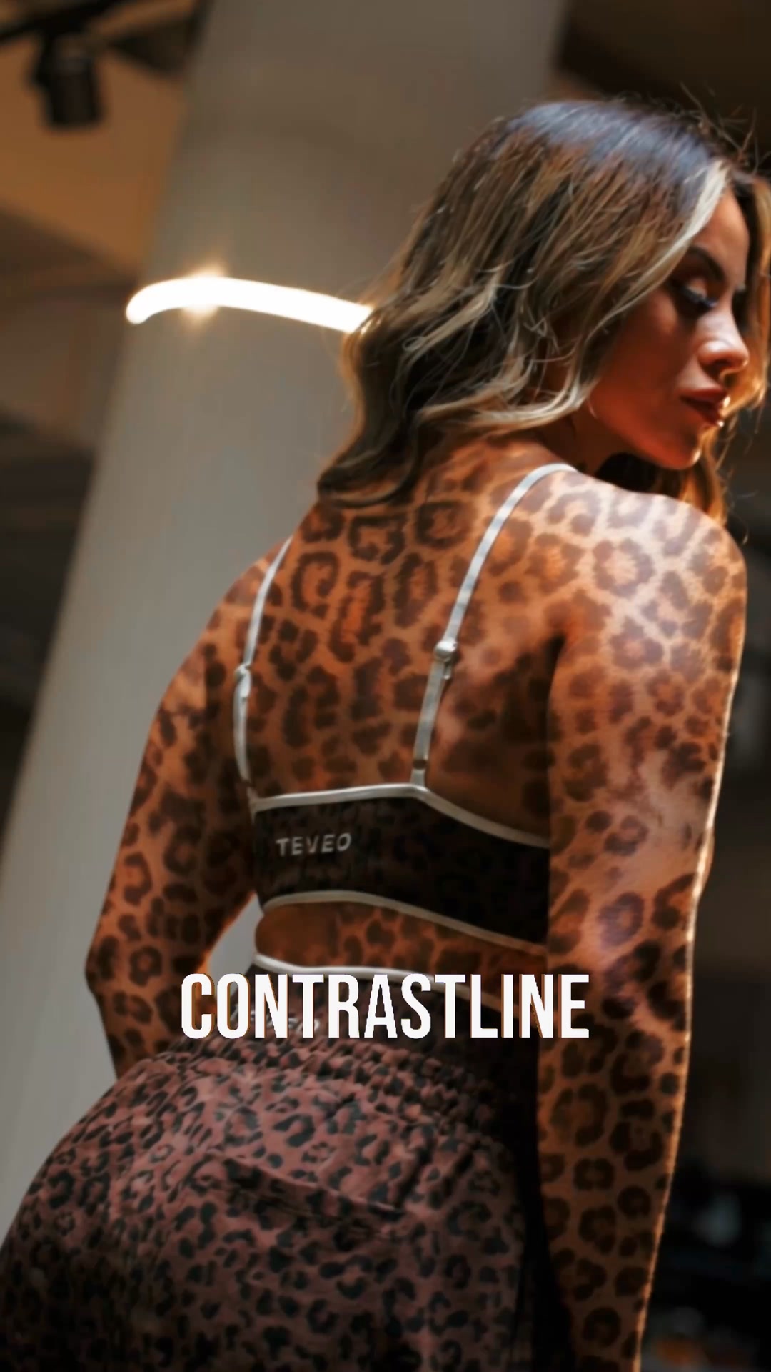 TEVEO Facebook ad: LIMITED: Contrastline in Leo Print
