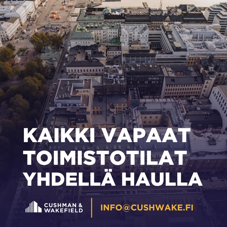 Cushman & Wakefield in Finland Facebook ad: Löydä kaikki kaupungin vapaat toimistot Cushman &…