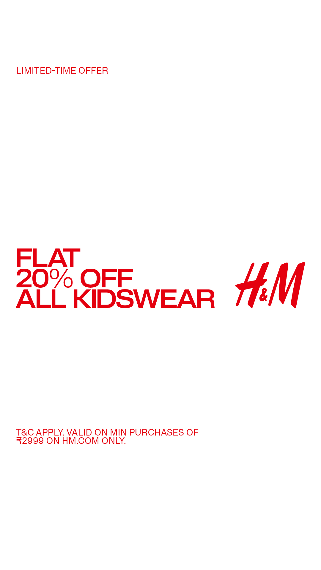 H&M Facebook ad