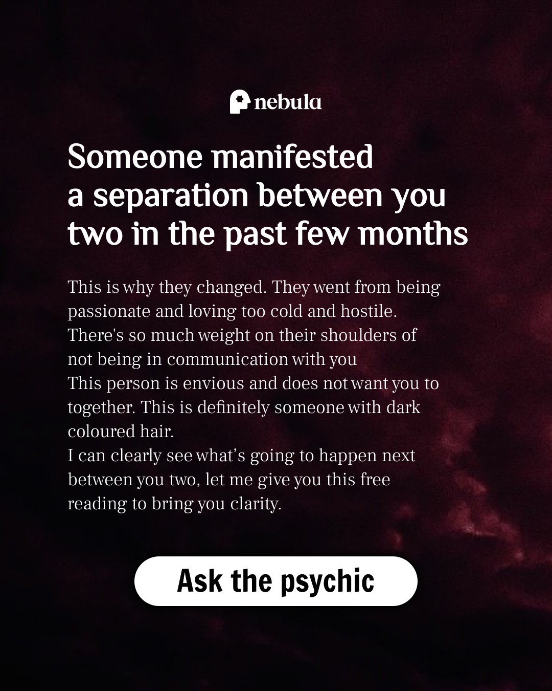 Your Relationship Advisor Facebook ad