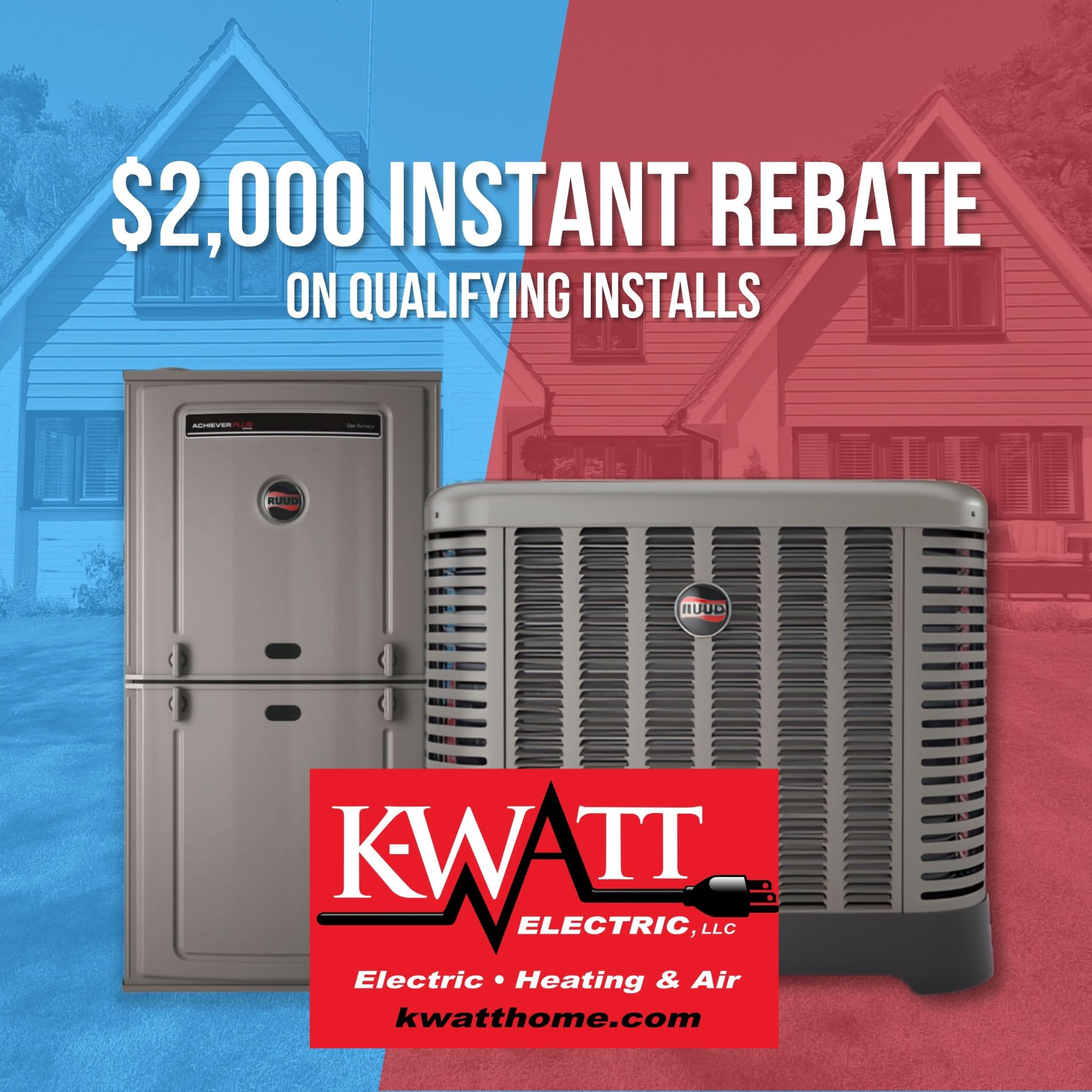 Kwatt Electric, Heating and Air Conditioning Facebook ad