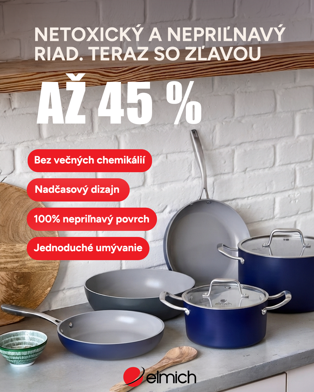 Maruška.VEG Facebook ad: Keramické panvice a hrnce Vital