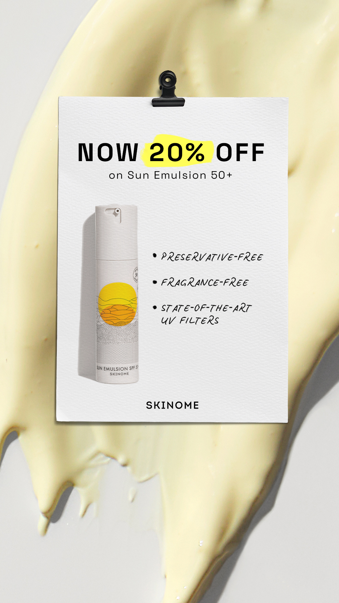 Skinome Facebook ad