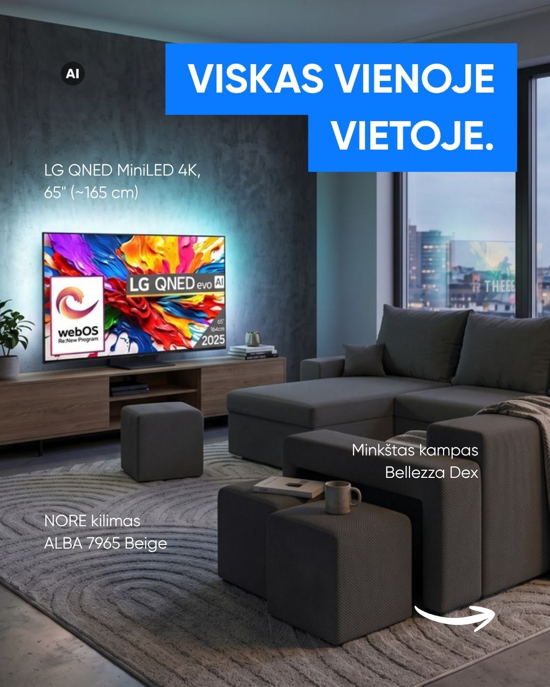 Pigu.lt Facebook ad: Kam eiti į 3 parduotuves, kai užtenka vos…