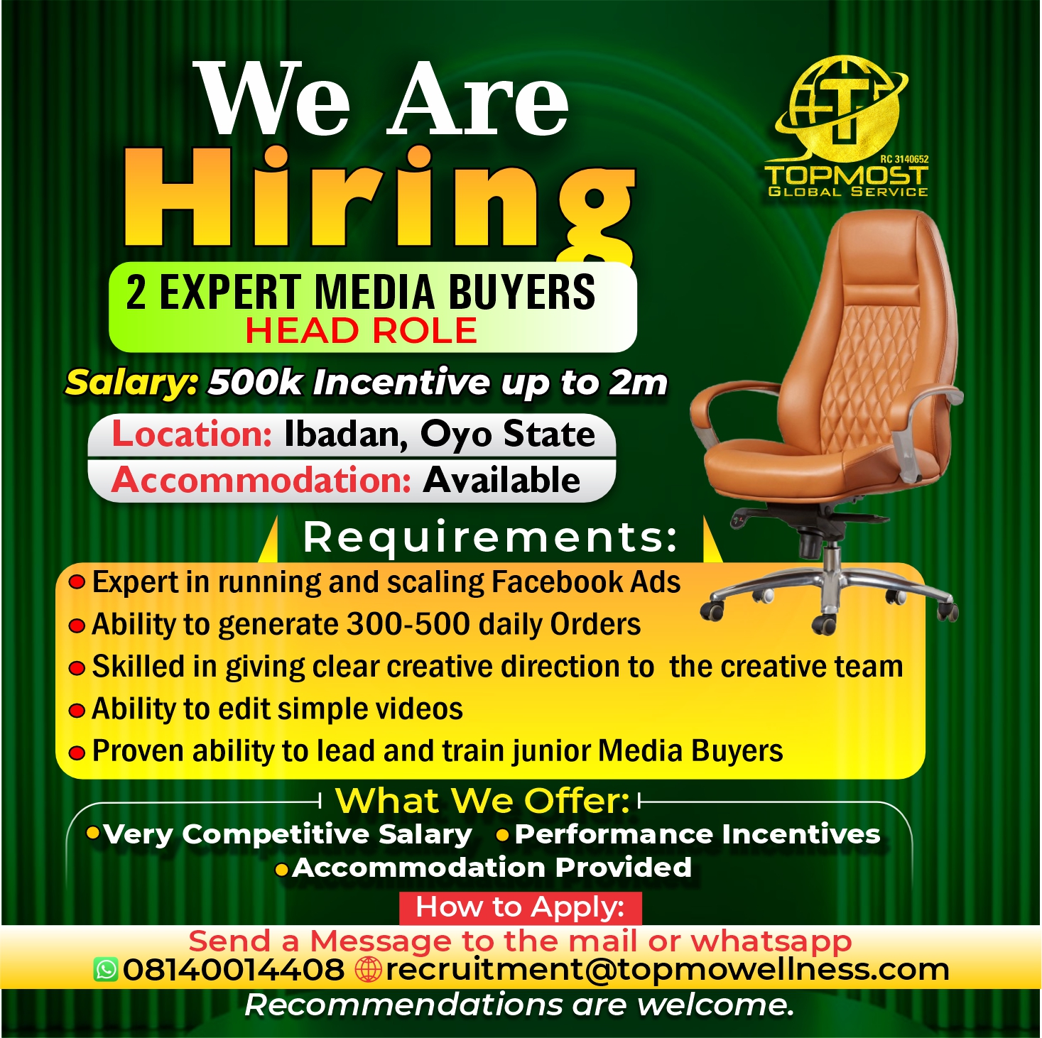 Topmost Global Service Facebook ad