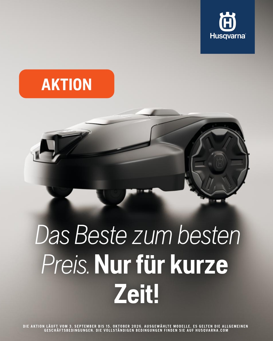 Husqvarna Facebook ad: Nur für kurze Zeit