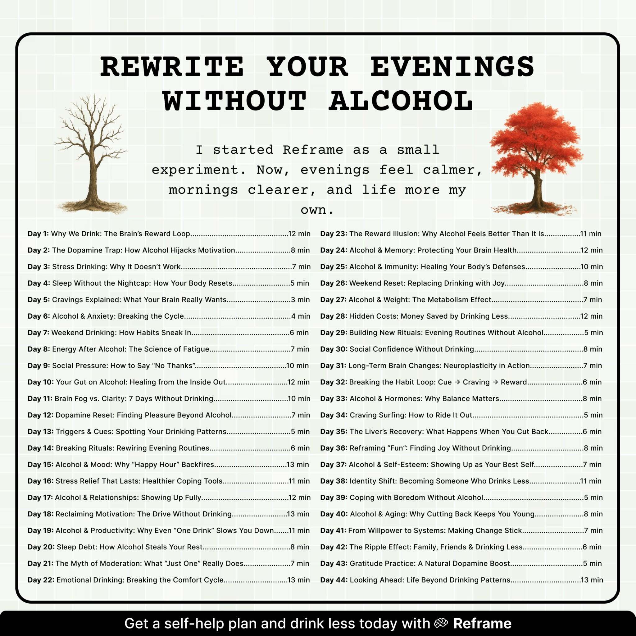 Reframe Facebook ad