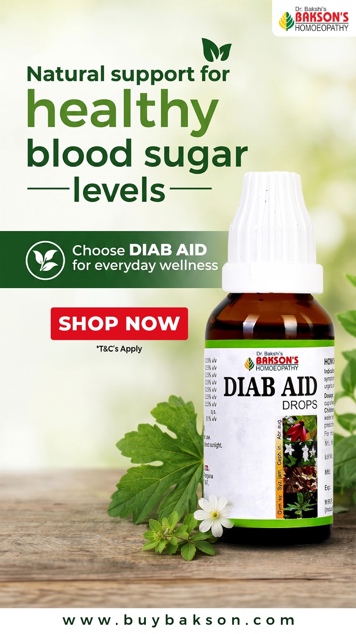 Bakson's Homoeopathy Facebook ad